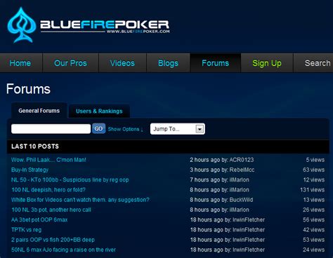 bluefire poker